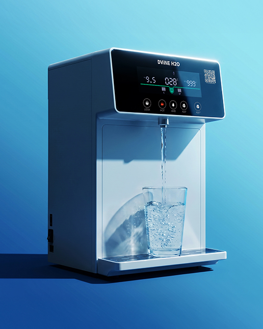 Dvine Crystal — Your Daily Ritual, Elevated. Crystal Series countertop ionizer.